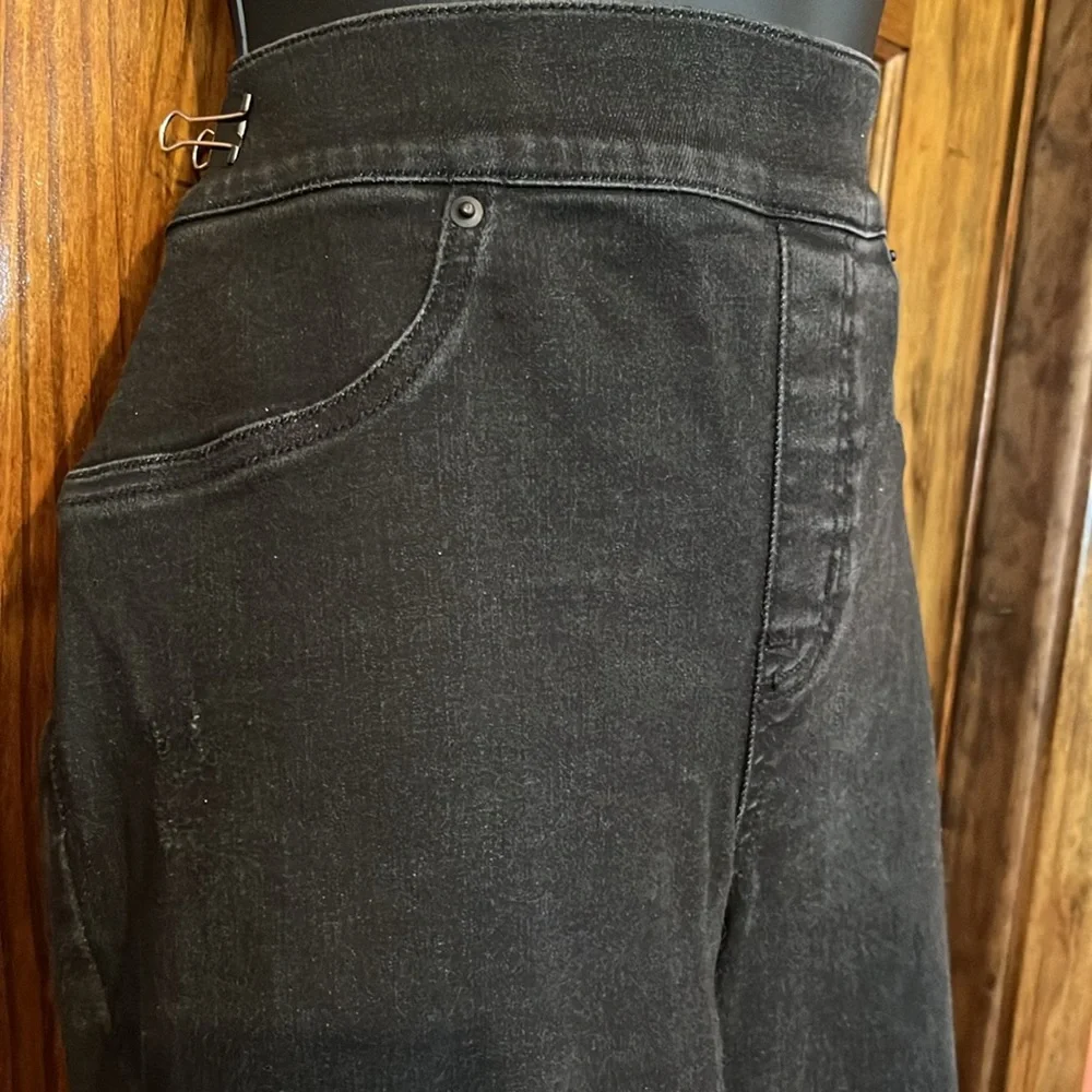 Spanx Black Distressed Jeggings - Picture 5 of 11